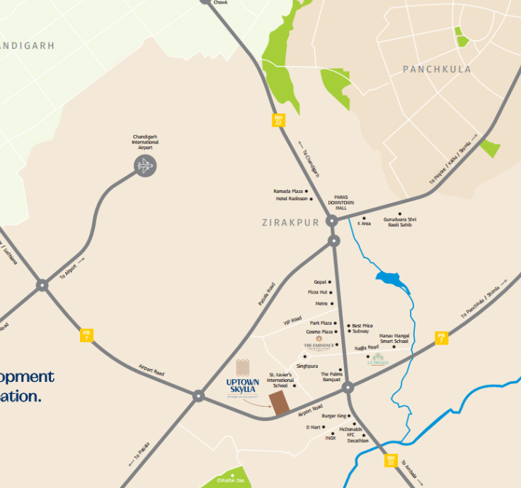 Uptown Skylla Location Map